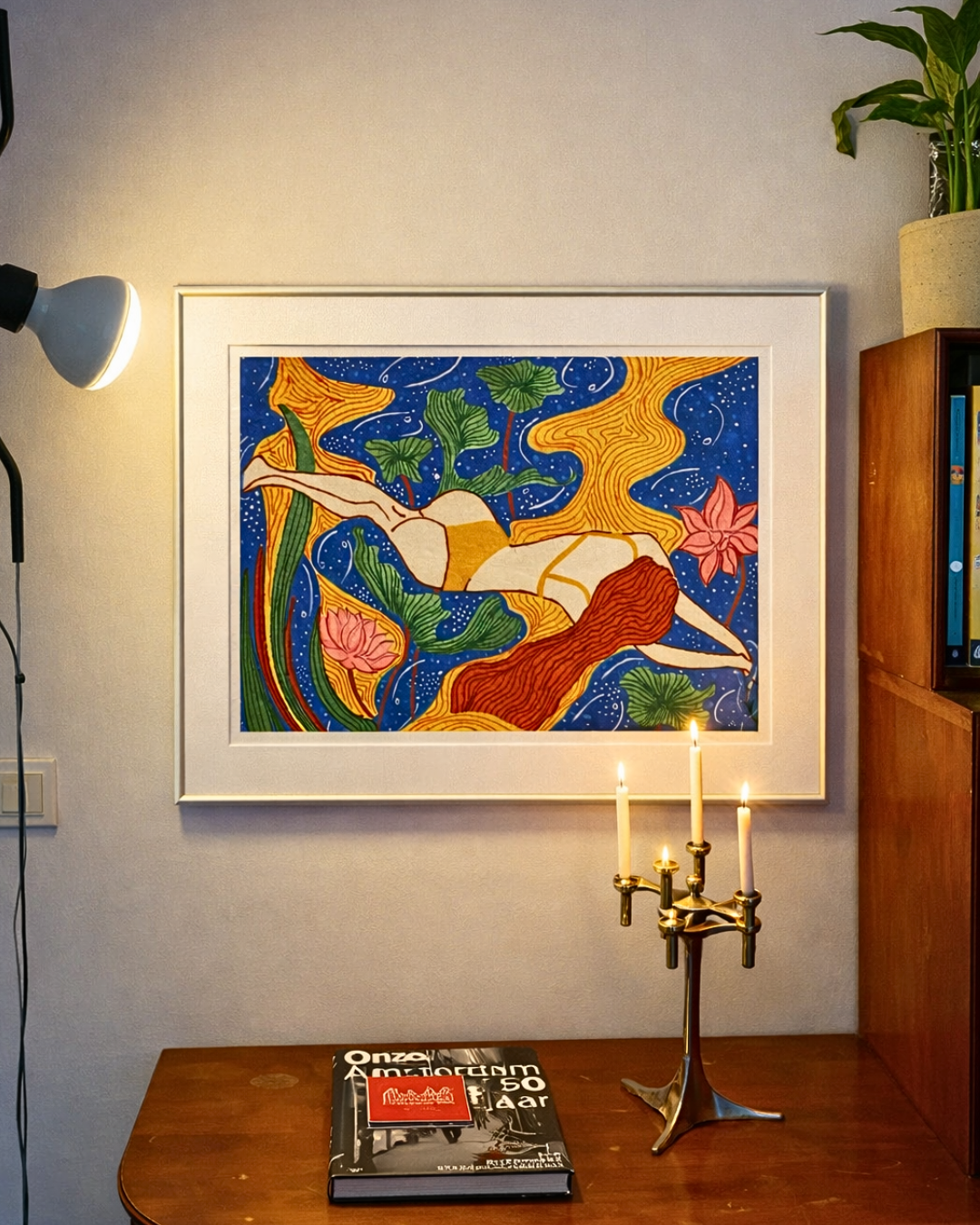 Floating in Stillness - Painting