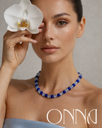 Blue Beaded - Necklace